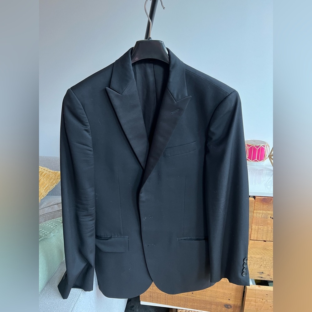 JCrew Ludlow Peak Lapel Tuxedo Jacket (Black)